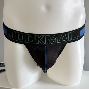 JOCKMAIL Black and Blue Men's Briefs
